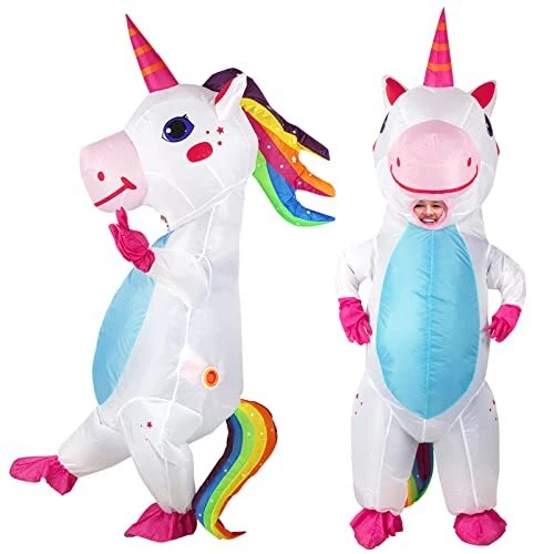 ThinkMax Halloween Adultes Gonflable Costume Licorne Déguisement D'Halloween ...