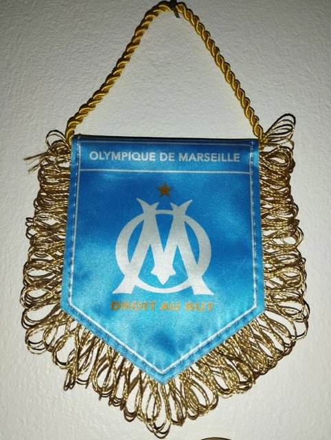 Ancien petit fanion avec Canetille OM Olympique de Marseille rare fanion vintage