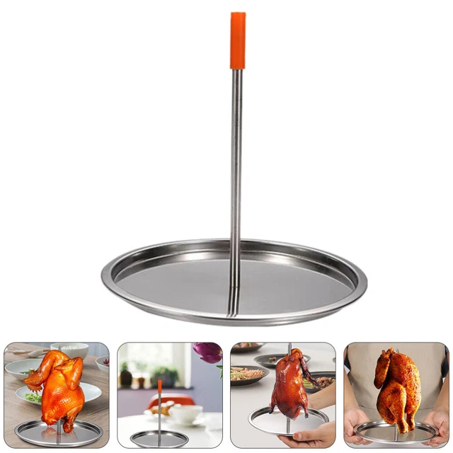 BBQ Vertical Skewer, alsola al pastore al grill, spiedini di supporto verticale con manico, a 3 dimensioni di spiedini in acciaio inossidabile per tacos al pastore, shawarma, kebabs, gyros
