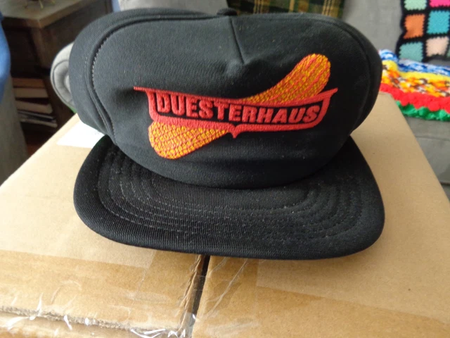 Adjustable Trucker  Farmer Hat Cap Snap Back Duesterhaus Feeds Advertising USA