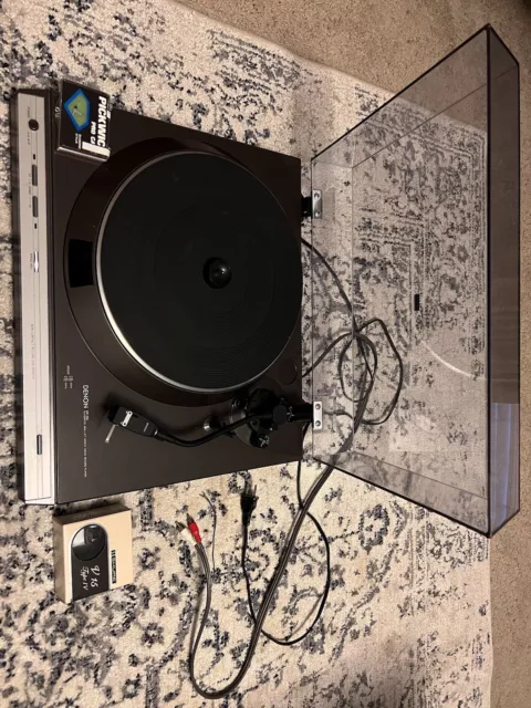 Denon DP-30L Turntable SHURE V 15 Type IV Cartridge On It. Extra Diamond Stylus