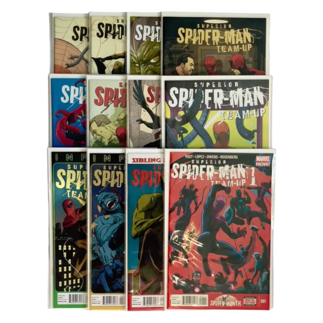 *Complete Series Run* Superior Spider-Man Team-Up #001 -012 2013 Carded Sleeved