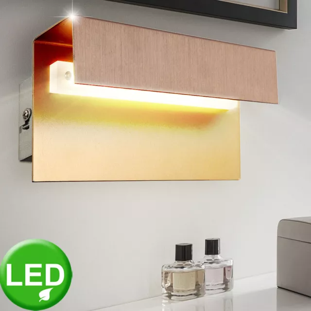 Lusso LED Lampada Parete Oro Bronzo Corridoio Akzent Down a Faretto Energia Spar