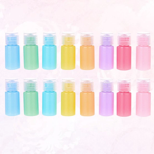 16 Pcs Plastic Sample Bottles Empty Plastic Bottle Shampoo Bottles Container