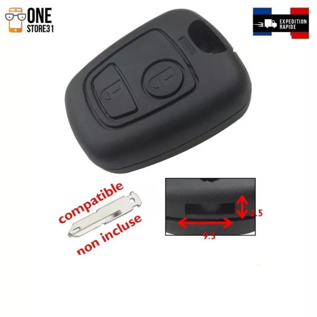 Boîtier Coque télécommande clé plip compatible Peugeot Citroen  Xsara Picas