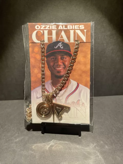 Ozzie Albies Atlanta Braves Replica Chain SGA 5/10/23 New in Packaging