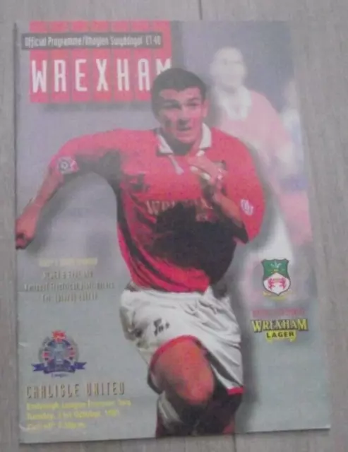 1995-96  Wrexham  v  Carlisle United  -  Division Two