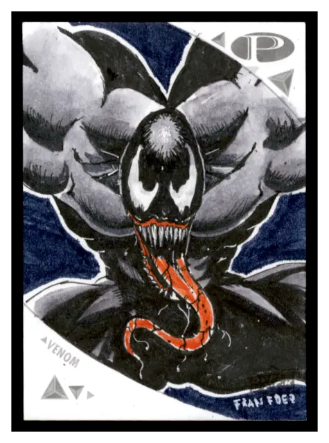 2019 Upper Deck UD Marvel Premier 1/1 Sketch Fran Fdez Venom JS