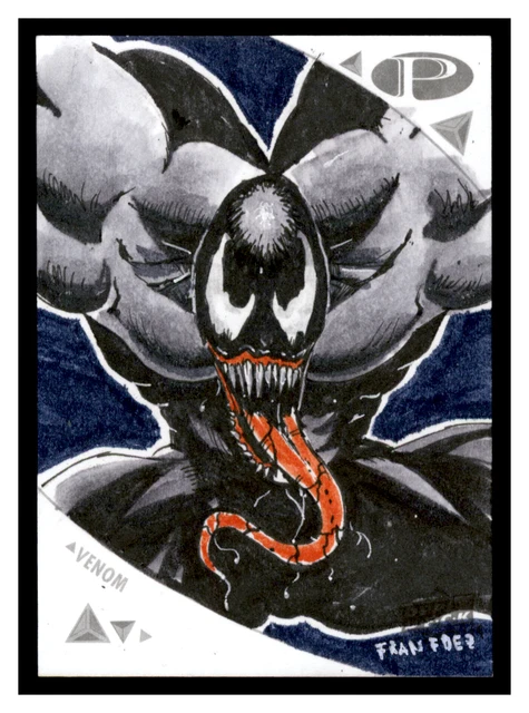 2019 Upper Deck UD Marvel Premier 1/1 Sketch Fran Fdez Venom JS