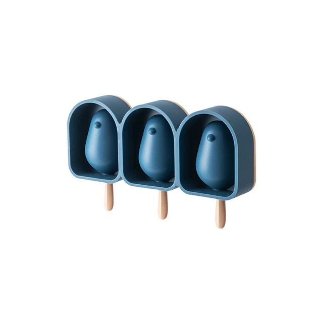 Silicone Ice Cream Mold Popsicle Mold Popsicle Stick Frozen Ice Cube Tray Tool C
