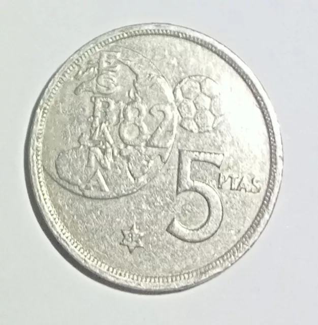 5 pesetas Juan Carlos I rey de España, año 1980