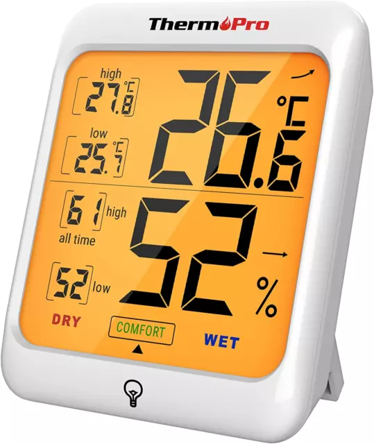 1/2/3 Pack Termometro interno, misuratore di umidità Igrometro