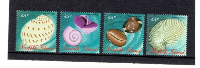 Norfolk Island 1996, SG620-623 Set of 4, Shells. UnMounted Mint