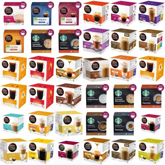 New Nescafe Dolce Gusto Coffee Pods (Pack Of 3) 48/24 Servings Assorted Flavour