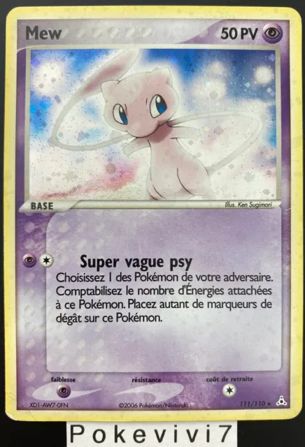 Carte Pokemon MEW 111/110 Holo Secrète Bloc EX Fantômes Holon FR
