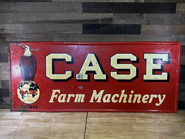 Vintage “Case” Farm Machinery Advertising Sign 3