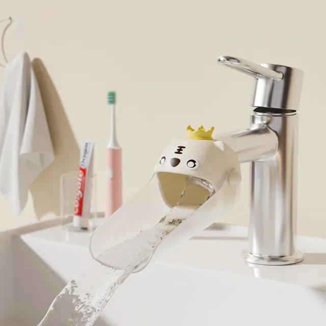 Extensor de grifo de dibujos animados para niños lavado de manos en baño fregadero animales accede FL2