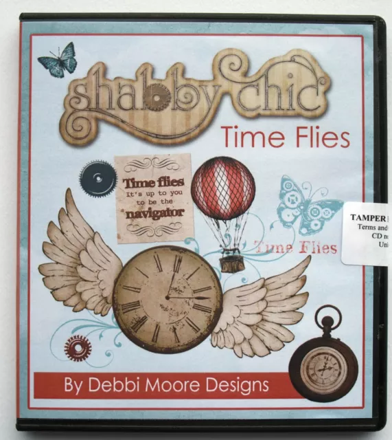 Debbi Moore Designs CD Rom - Shabby Chic Time Flies