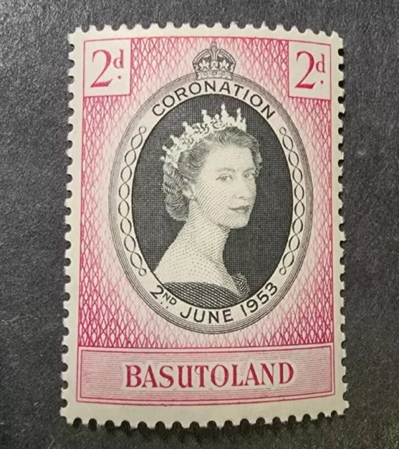 Basutoland  1953   Coronation 2d  Mint   Hinged   G8