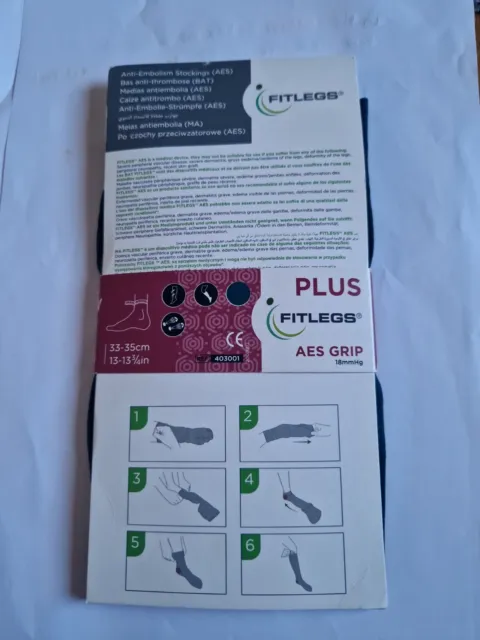 FITLEGS COMPRESSION STOCKING/SOCKS AES GripS,M,L,XL Send Message With The  Size £5.99 - PicClick UK