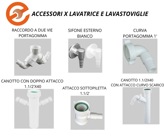 Curva Per Scarico Lavatrice Gomito Scarico Auto 90° In Acciaio Inox 304 - 32mm Gomiti Inox Curve - Foto 11