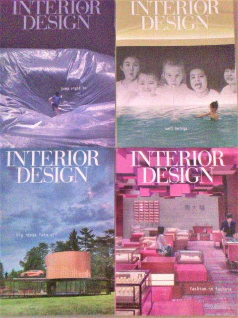 INTERIOR DESIGN MAGAZINE Lot 8 Issues Jan 2018-Aug 2018 & 1 Guides & 2 ...