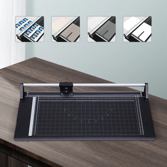 24" Manual Rotary Paper Trimmer Sharp Precision Photo Paper Cutter 610mm