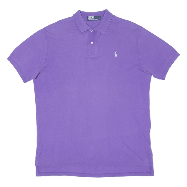 Polo Polo Ralph Lauren viola maniche corte uomo L