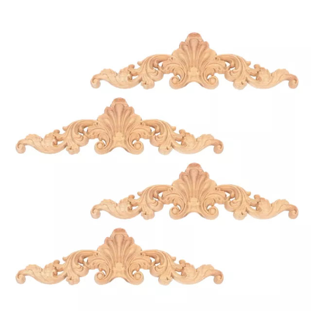 4 pz decalcomanie mobili intagliate in legno sopra letto decorazione comò applique decorativa