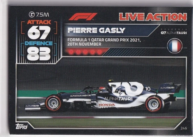 TOPPS F1 TURBO Attax 2022 Formule 1 Carte Numéro 10 Team Logo ( Red