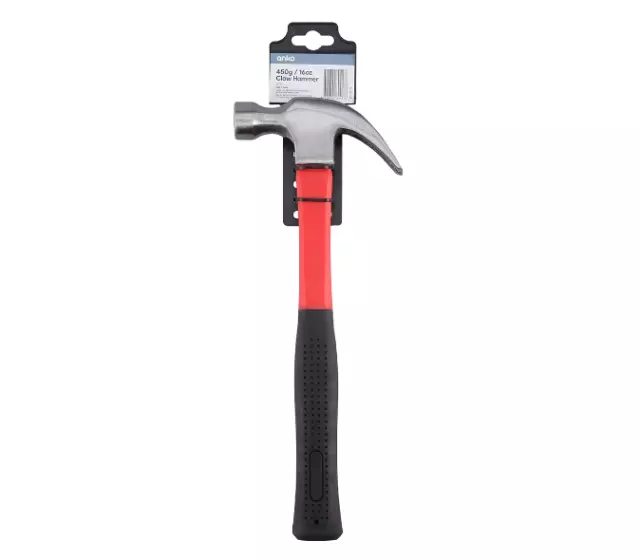 Claw Hammer Fiberglass Heavy Duty All Purpose Soft Easy Grip Strong DIY