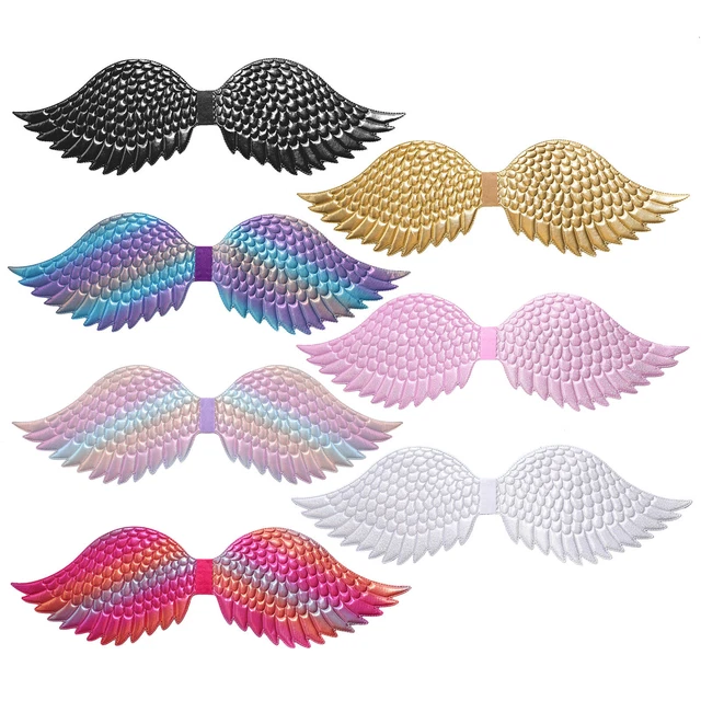 Kids Glittery Embossed Angel Wings Foldable Wings Angel Cosplay,Halloween New