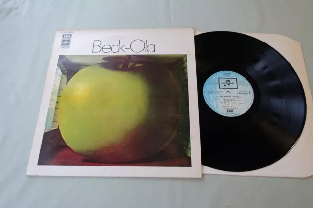 JEFF BECK LP BECK-OLA FRANCE 1973 COLUMBIA RE-ISSUE ROD STEWART VG+/NrEXC