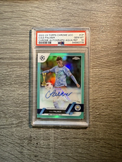 COLE PALMER TOPPS Chrome UCC 2022-23 Gold Lava Refractor COLE PALMER TOPPS Chrome UCC 2022-23 Gold Lava Refractor