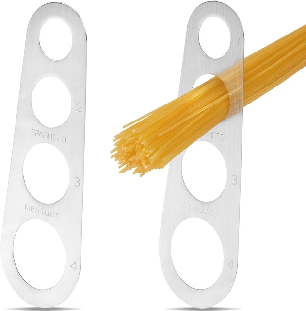 Mesureur De Spaghetti En Inox – 4 Trous Pour 1 à 4 Portions Adultes, Outil Cuisine Anti-Gaspillage