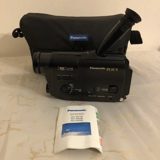 PANASONIC SLIM PALMCORDER RX1 NVRX1B VHSC Video Camera Camcorder