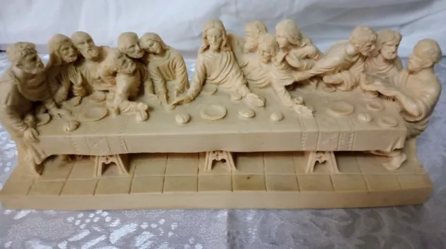 Vintage, The Last Supper Carving As Is---chipped