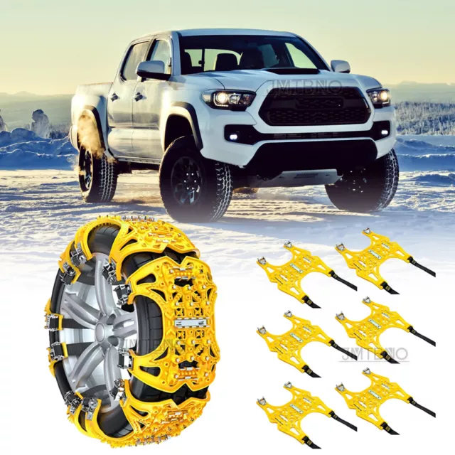 For Toyota Tacoma 6x Car Wheel Snow Tire Anti-Slip Chains Mud Emergency Security