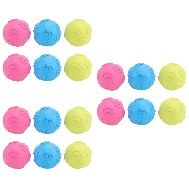18 stücke Haustier Hund Welpe Durable Dog Kau Spielzeug Bälle Kauspielzeug Kugel