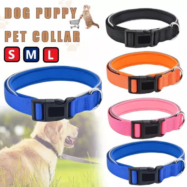 Puppy Pet Collar Nylon Dog Collars Neck Collar Buckle Pet Necklace Neck Strap