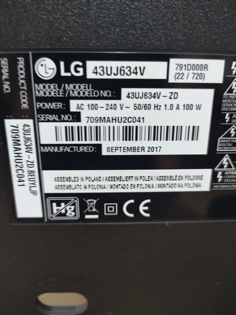 Carte D'alimentation Tv Lg 42lv3550 Eax63729001 Eay62171601 à Quaix En Chartreuse 24470267
