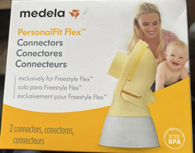 New In Box Medela Breast Shields PersonalFit Flex Box Of 2 Shields Connectors