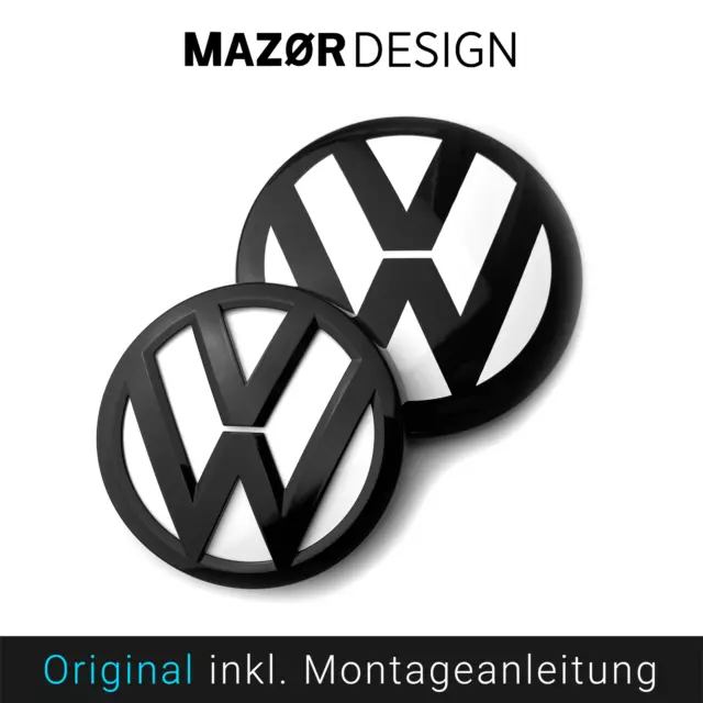VW Golf 7 ACC Front Facelift Emblem Schwarz - Exclusiv veredelte