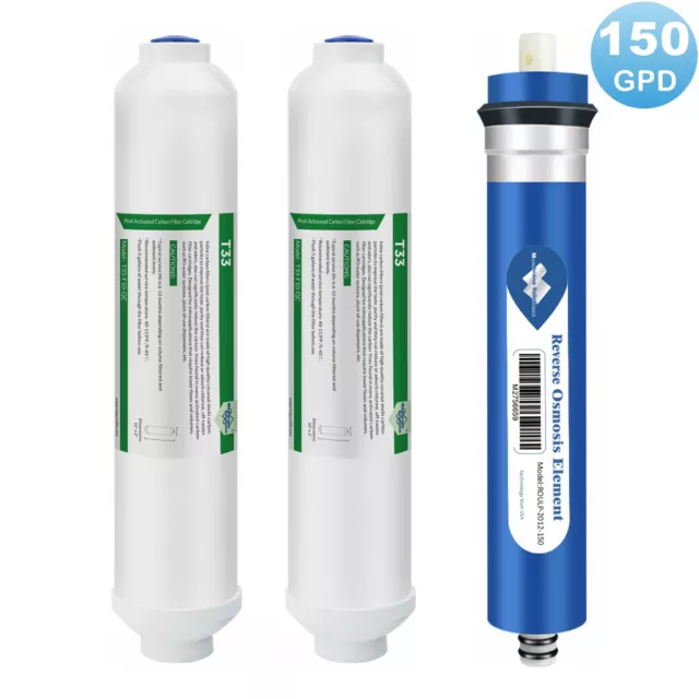 150 GPD RO Membrane Post Carbon Water Filter for Aquarium Reverse Osmosis System