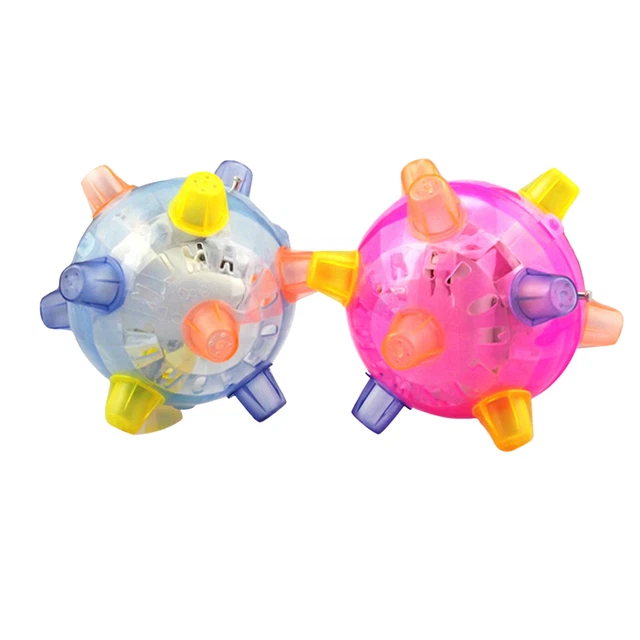 Pet Toys Jumping Activation Ball LED Flash Music Dance Dogs Funny Toy Durable