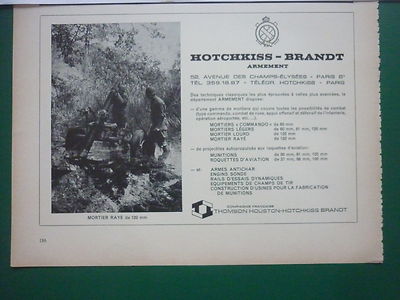 3/1969 PUB HOTCHKISS BRANDT FUSEE METEO ESPACE ROCKET RAKETE TOUTATIS FRENCH AD 