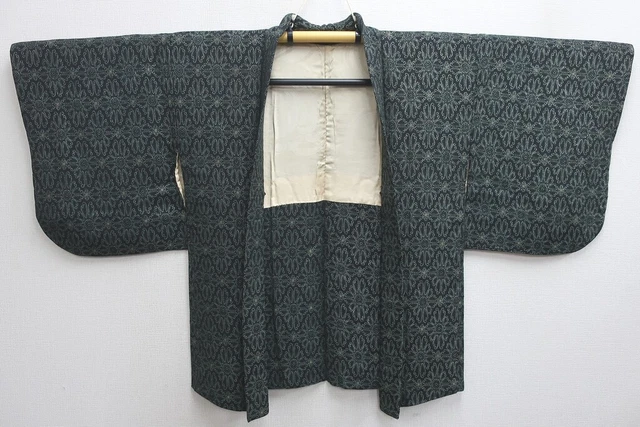 8531F4 Silk Vintage Japanese Kimono Haori Jacket 3