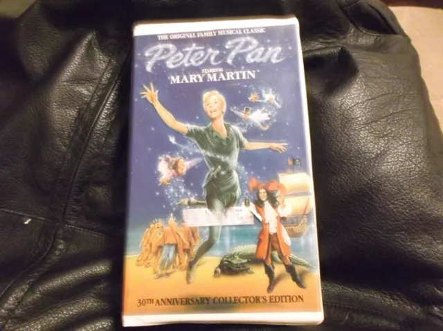 Vintage VHS Peter Pan starring Mary Martin 30th Anniversary Collectors Edition