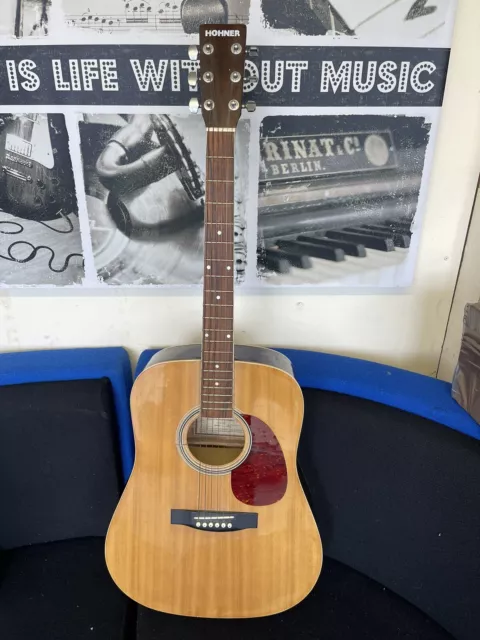 Hohner W-800 Electro Acoustic Vintage Guitar Right Handed Dreadnought 6 String