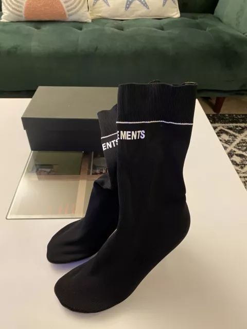 Vetements Lighter Sock Boots Woman Black Size 39